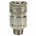 Dixon 3/4 in H-STYLE CPLR, 3/4 MNPTF, 316SS 6VM6-SS